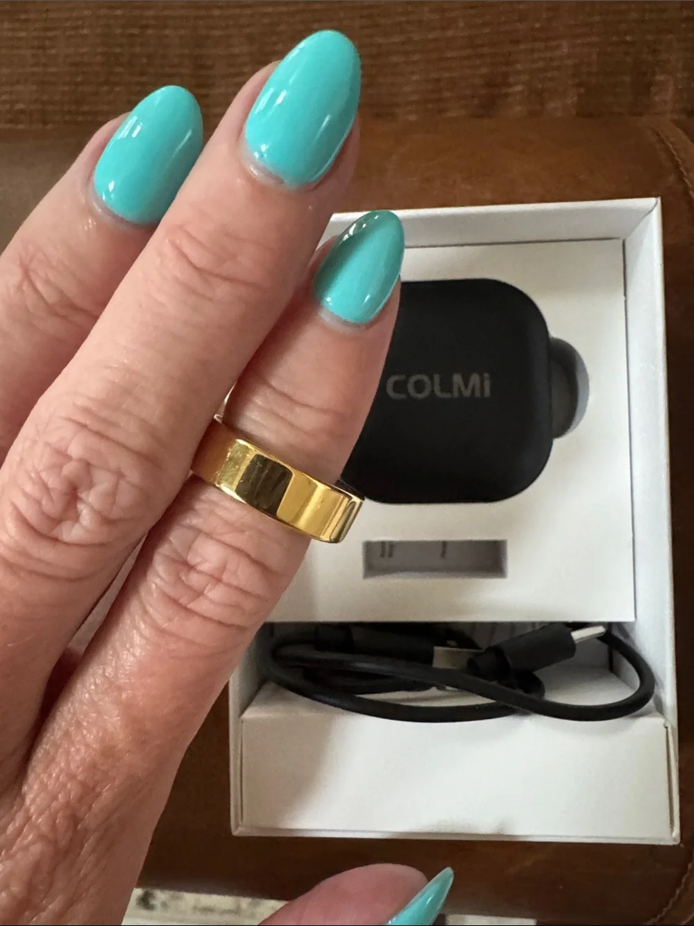 Silver Smart Ring P02 - Sleek Silver Wearable Ring